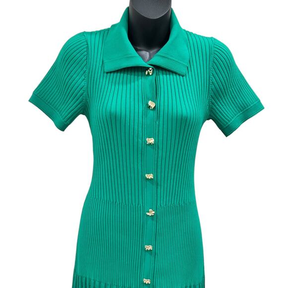 Sandro Lorel Ribbed Pointelle Knit Maxi Dress - Picture 5 of 9